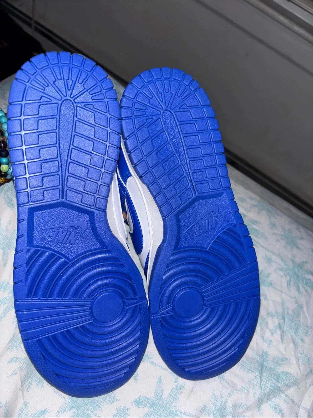 Nike Men’s Low-Top Sneakers in Royal Blue and White